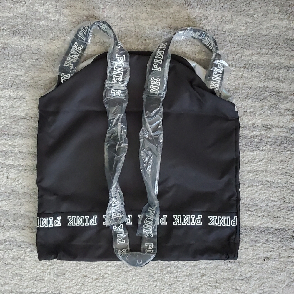 PINK Holo Drawstring Ripstop Backback - Picture 6 of 8